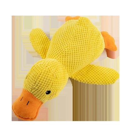 Plush Squeaky Duck Dog Companion Toy - lifestyle