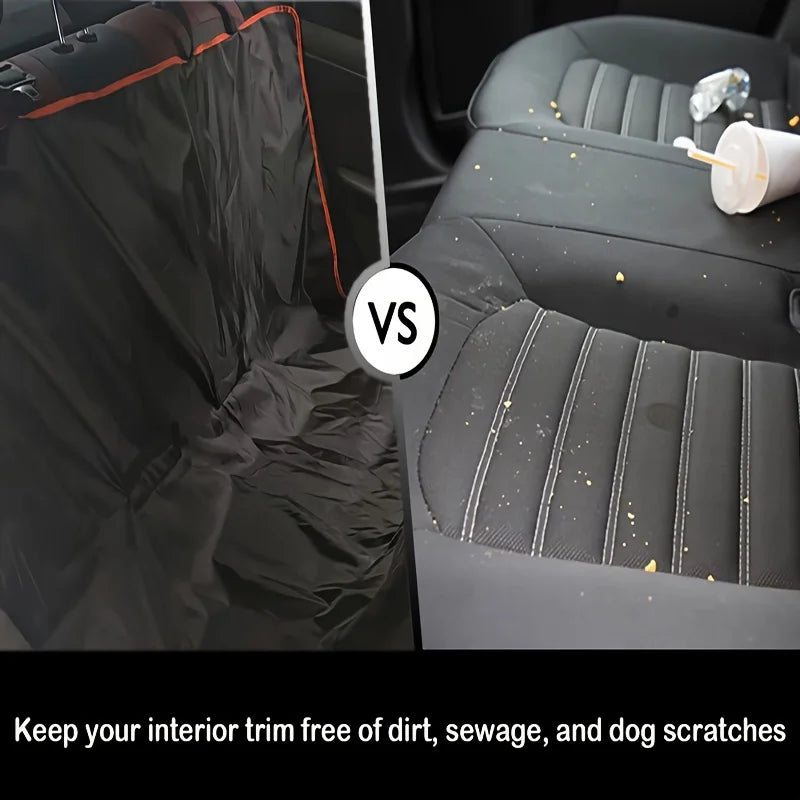 Scratchproof Oxford Dog Car Seat Cover Hammock - lifestyle