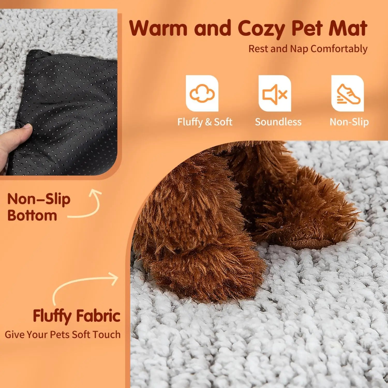Self-Heating Pet Mat for Cats and Small Dogs - in use