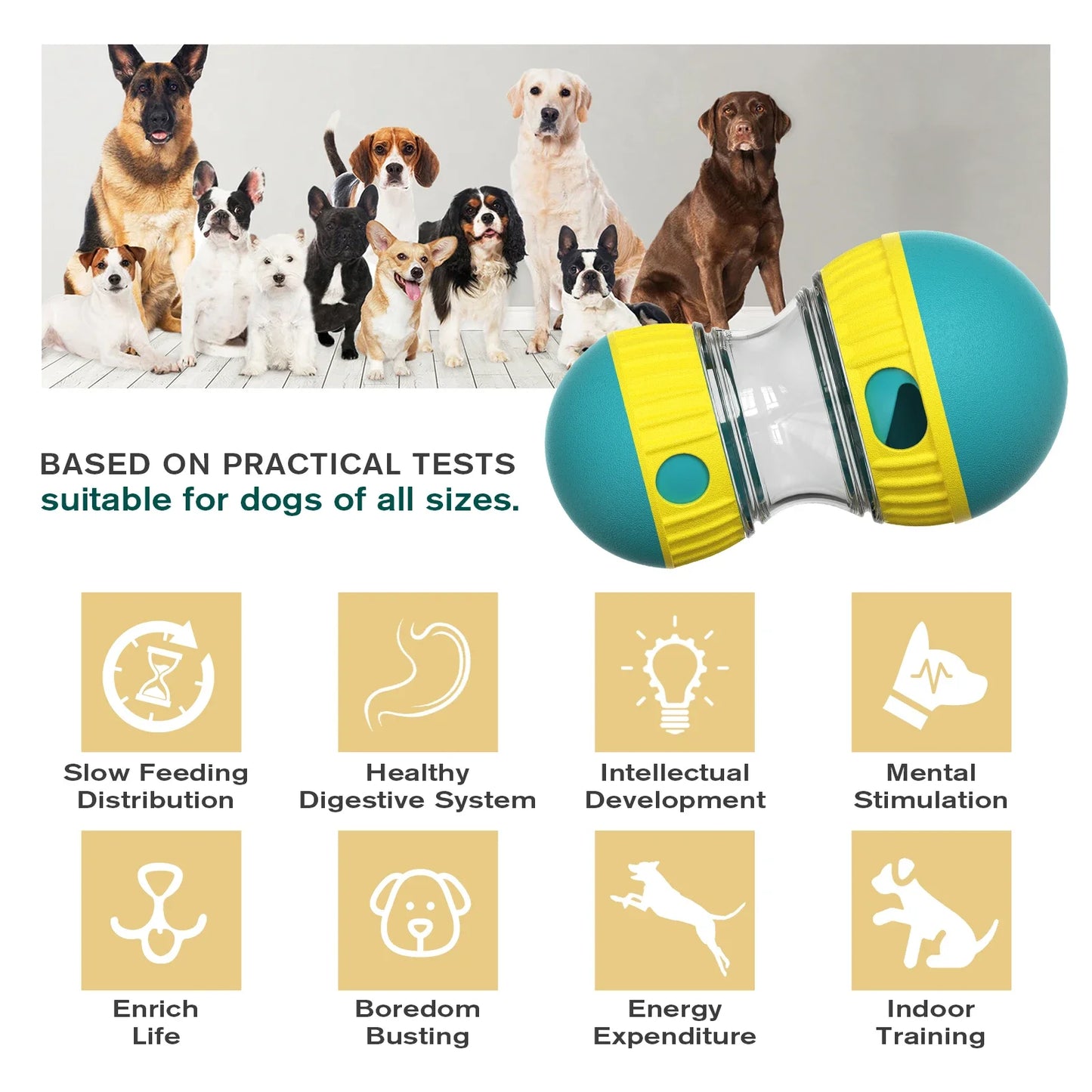 IQ Slow Feeder Ball for Dogs and Cats - view 11
