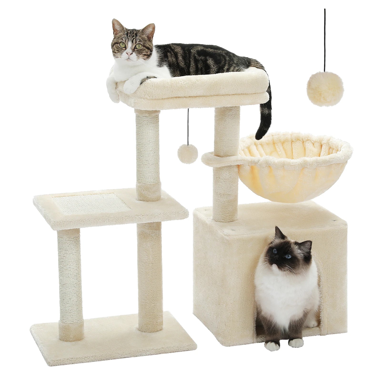 Cat Activity Tree with Hammock and Removable Perch - view 19
