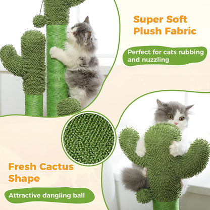 Cactus Cat Tree with Condo, Hammock and Toys - view 14