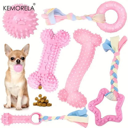 6-Piece Dog Chew Toy Set for Small and Medium Dogs