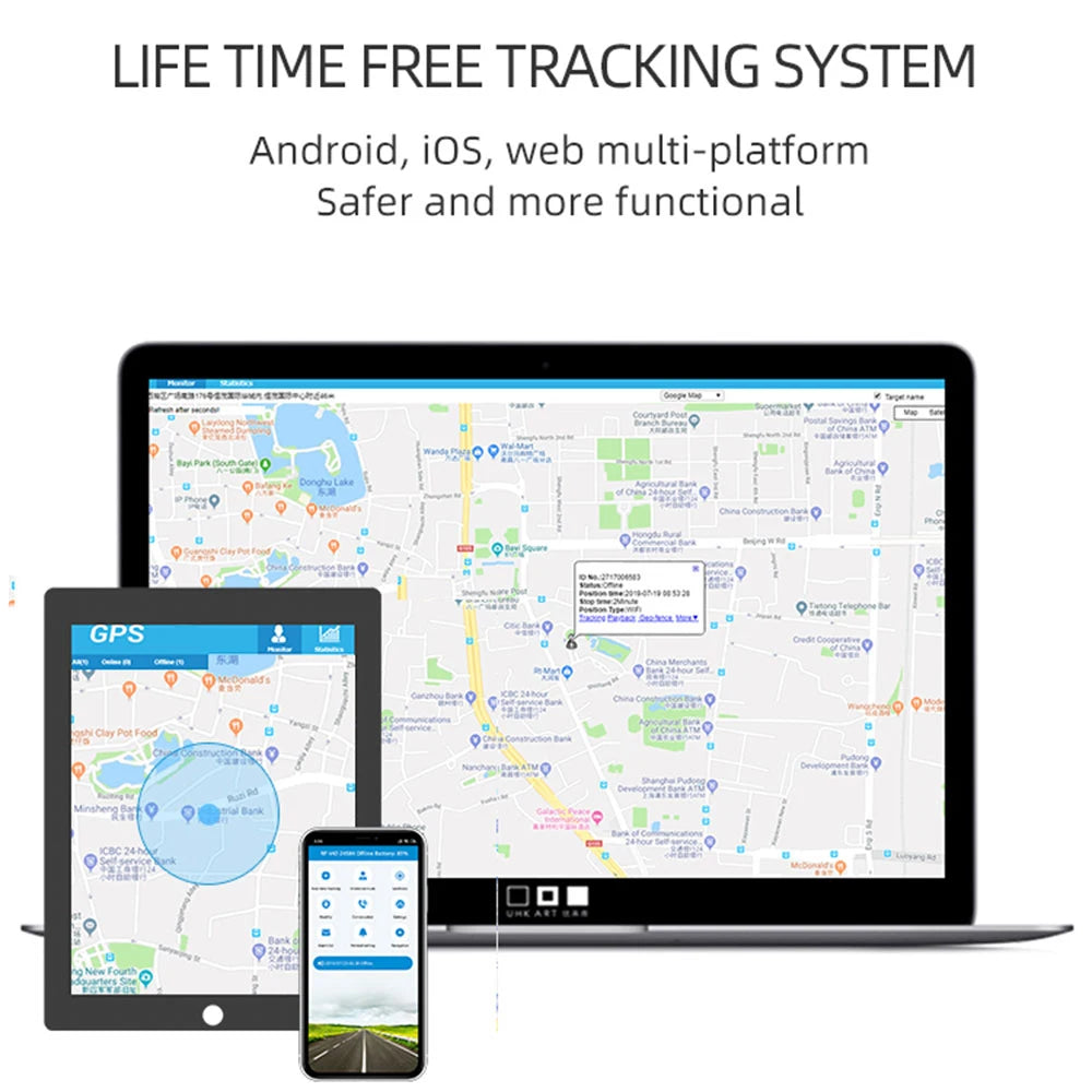 Mini Waterproof GPS Tracker for Dogs and Cats (Free App) - detail