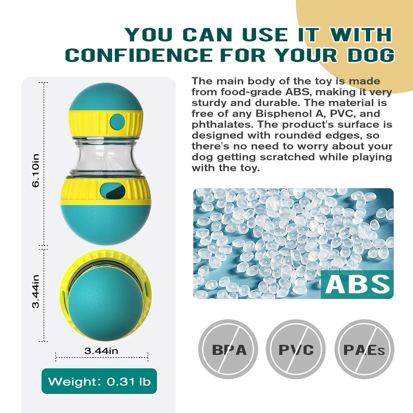 IQ Slow Feeder Ball for Dogs and Cats - view 14