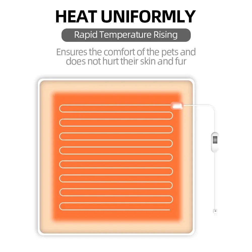 Waterproof Indoor Pet Heating Pad (45 x 45 cm) - view 14