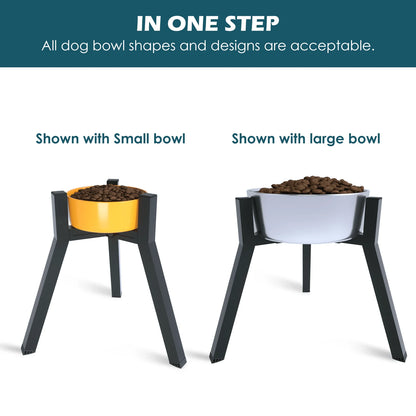 Metal Adjustable Raised Dog Bowl Stand for Large Dogs - detail