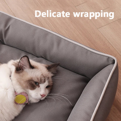 Bite-Resistant Waterproof Dog Bed for Large Dogs - in use