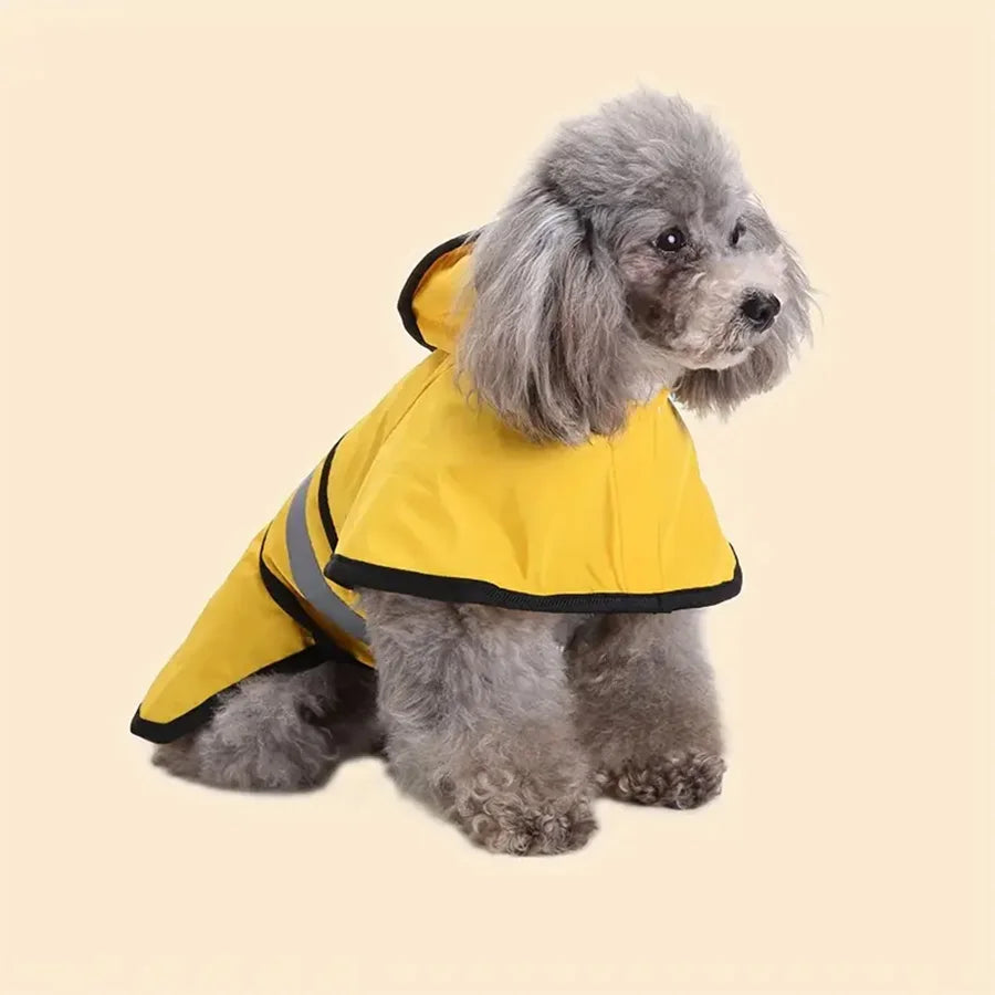 Waterproof Windproof Adjustable Dog Raincoat - close-up