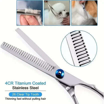 Round-Tip Pet Grooming Scissors (Ambidextrous) - alternate angle