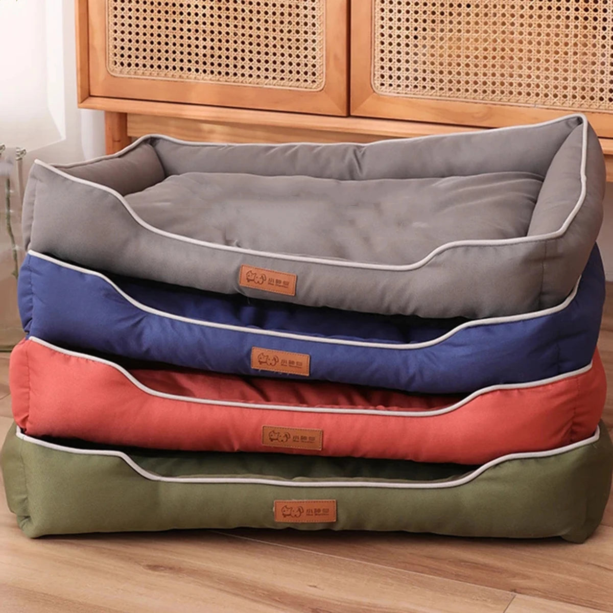 Bite-Resistant Waterproof Dog Bed for Large Dogs