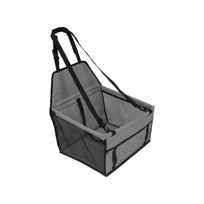 Foldable Dog Car Seat Cover and Travel Hammock - Dark Grey
