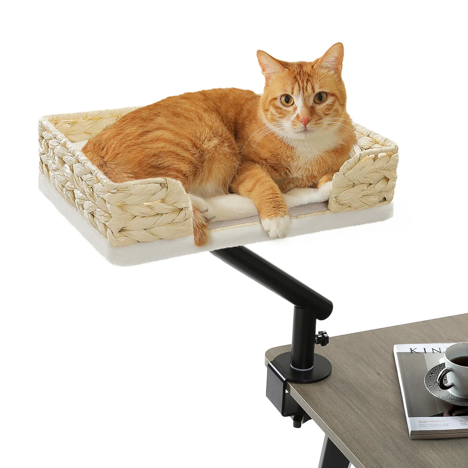 360 Degree Rotatable Cat Desk Bed with Adjustable Stand - view 24