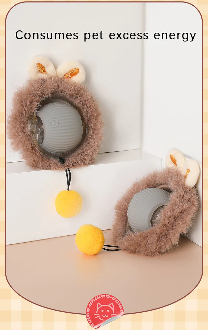 Interactive Motion Cat Toy Ball with Hide and Seek Pouch - view 16