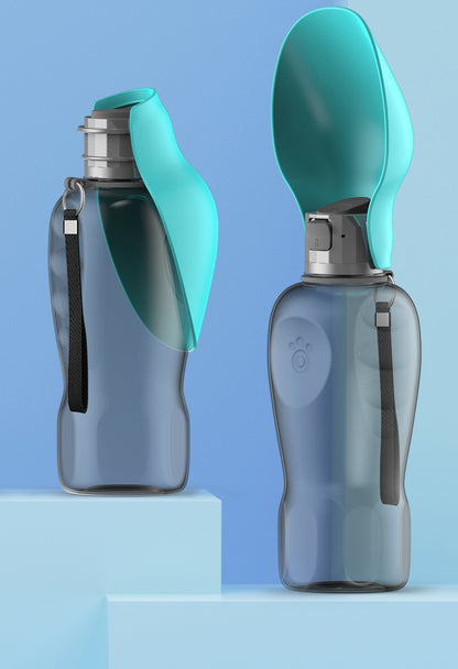 800ml Portable Dog Water Bottle for Travel - from above
