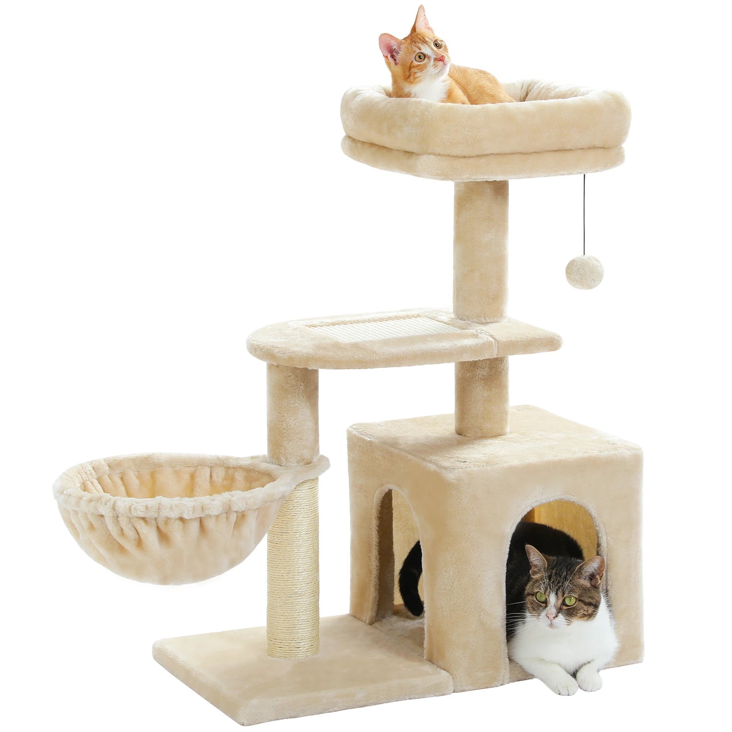 Cat Activity Tree with Hammock and Removable Perch - view 47