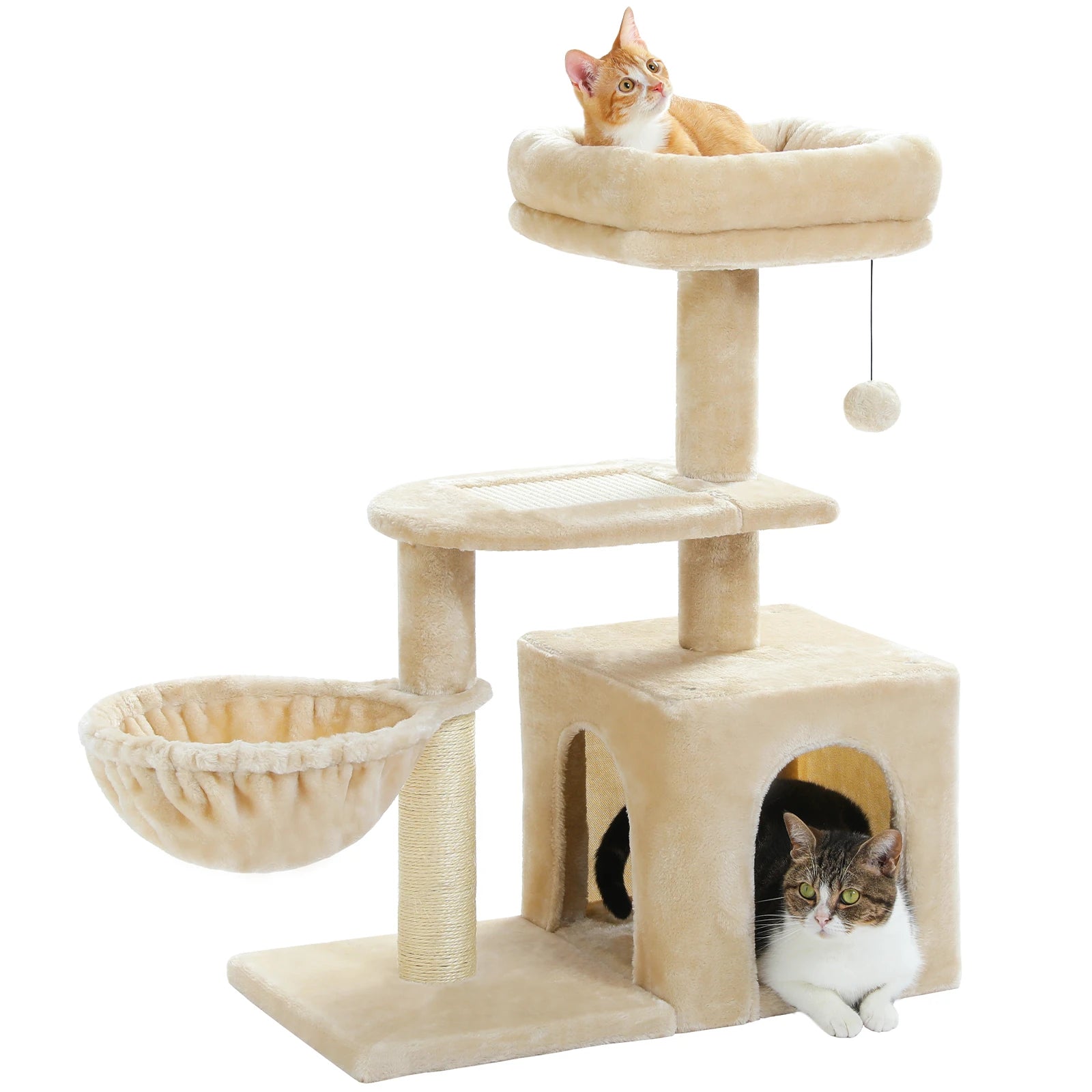 Cat Activity Tree with Hammock and Removable Perch - view 47