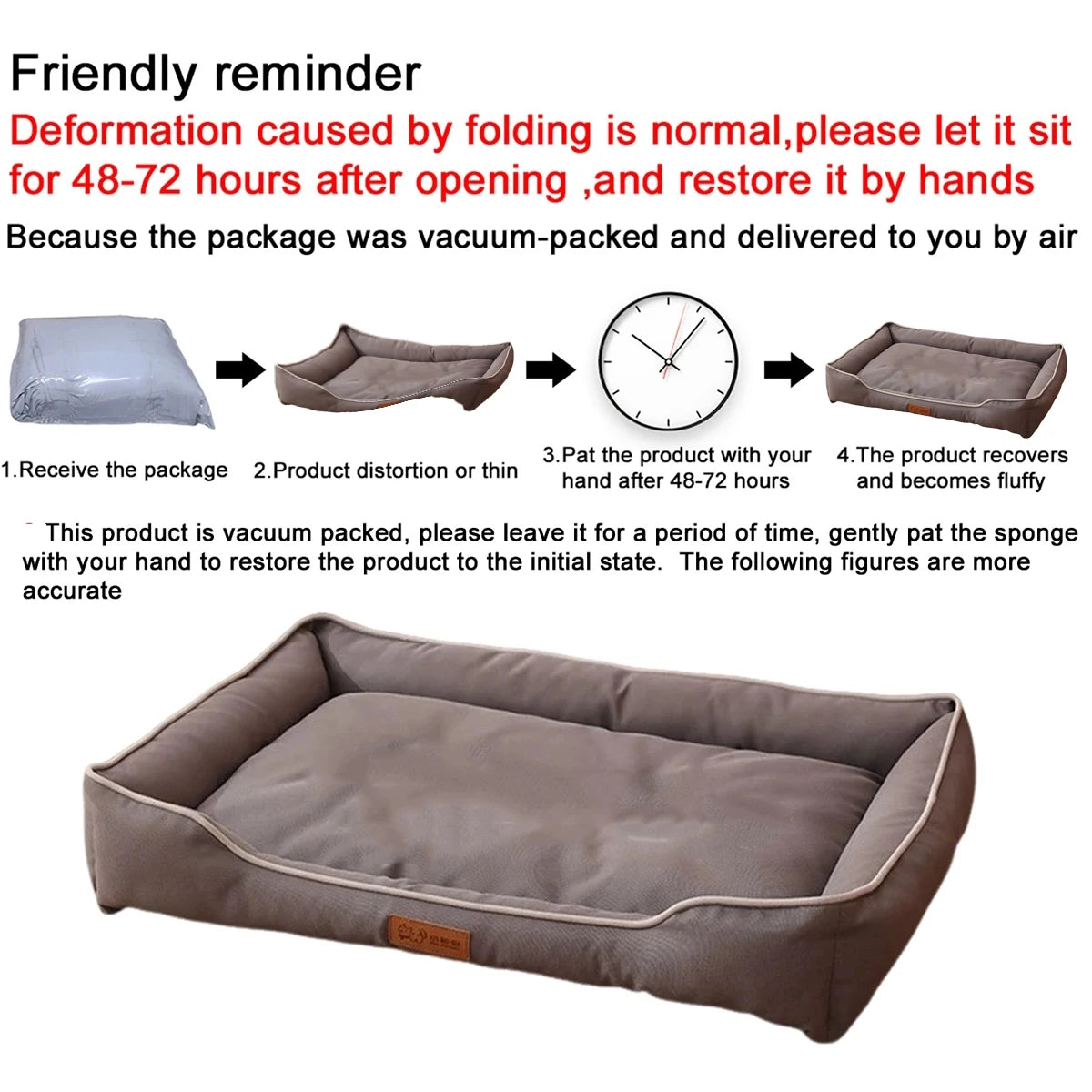 Bite-Resistant Waterproof Dog Bed for Large Dogs - lifestyle