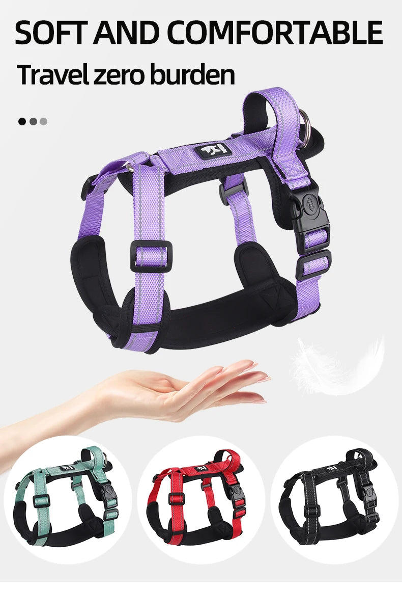 Escape-Proof Dog Harness with Control Handle - from above