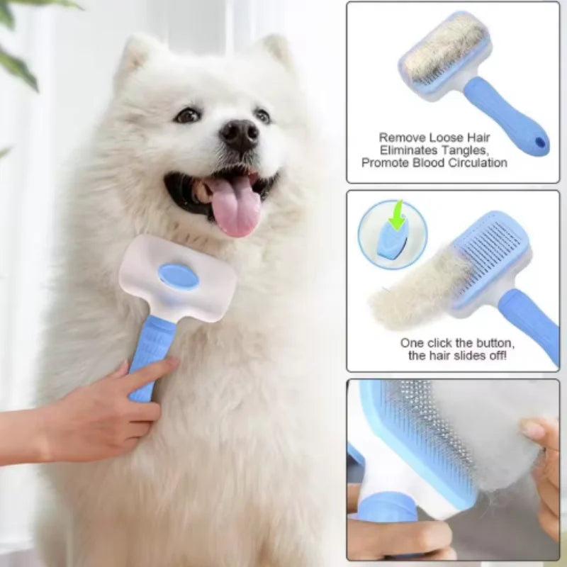 Self-Cleaning Needle Pet Comb for Cats and Dogs - view 22