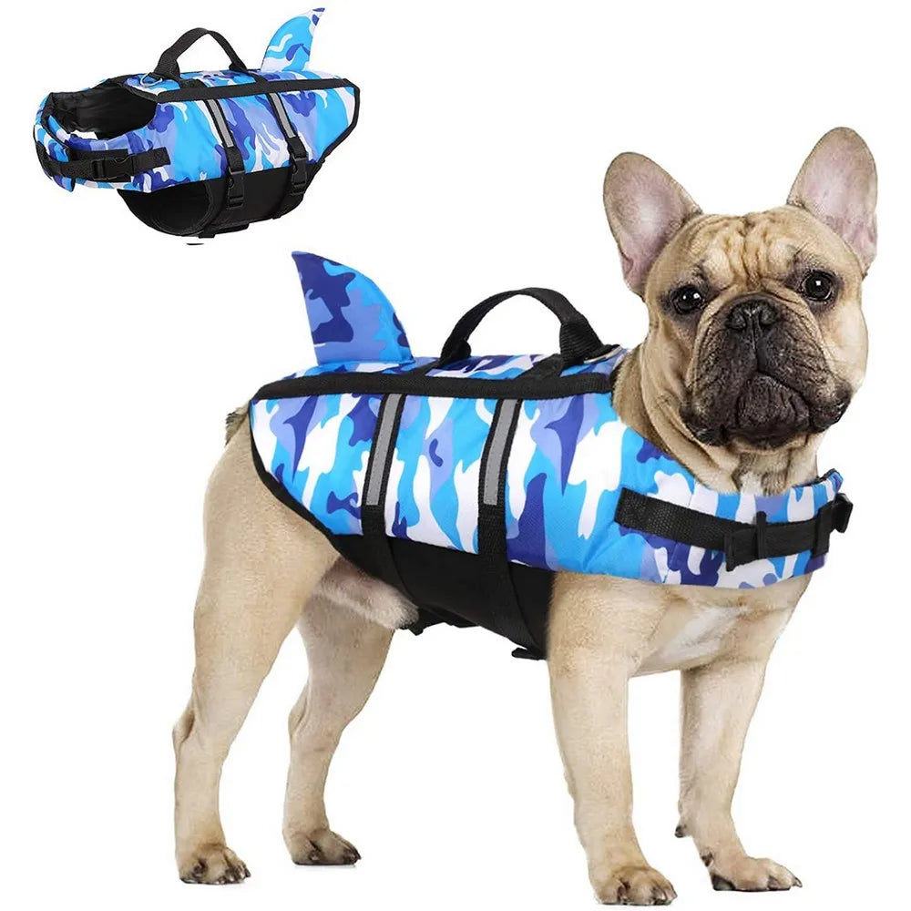 Dog Life Jacket with Harness for Swimming and Water Safety - lifestyle