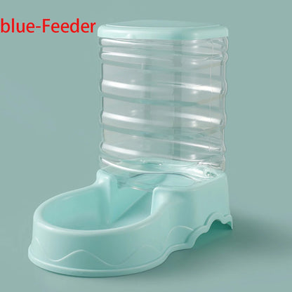 3.8L Automatic Pet Feeder and Water Fountain - blue-Feeder