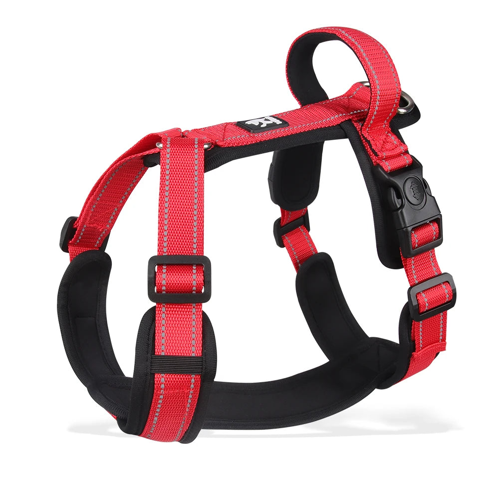 Escape-Proof Dog Harness with Control Handle - Red / M