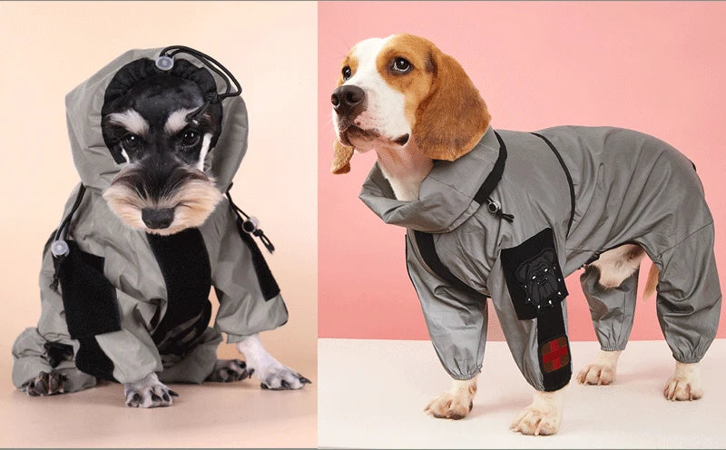 Reflective Sun-Protective Dog Raincoat Jumpsuit - view 11