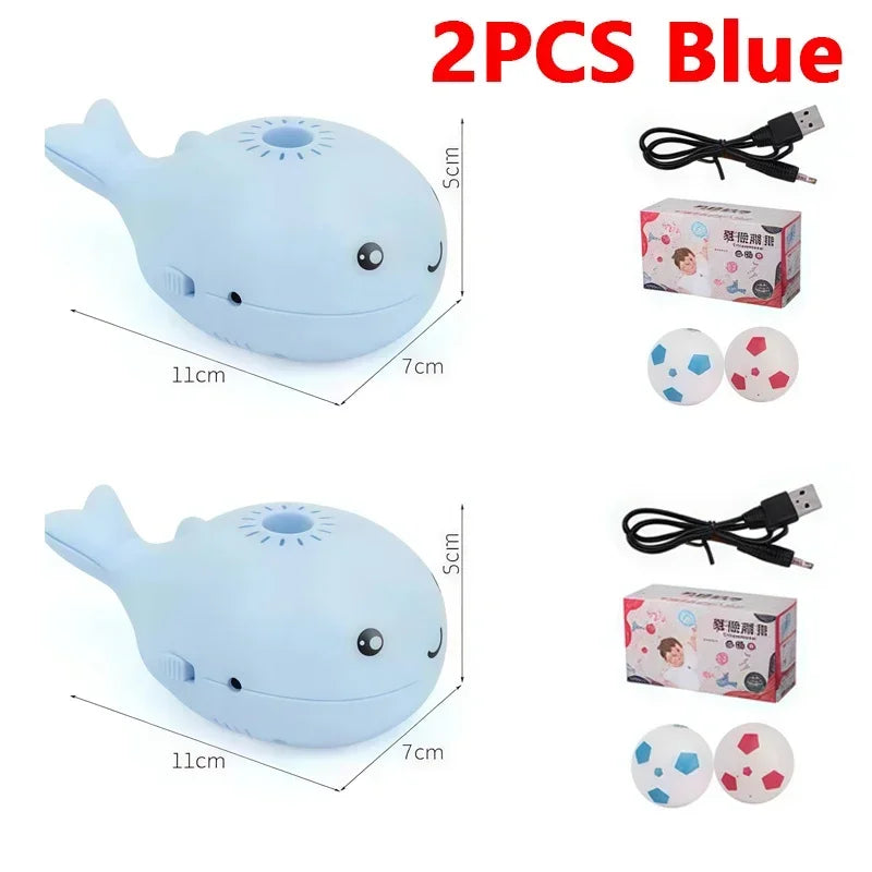 Interactive Whale Jet Ball Cat Toy with USB Fan - 2PCS Blue