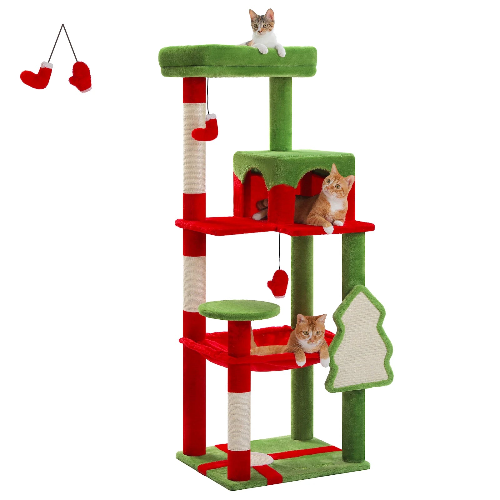 5-Level Cat Tree Tower for Large Cats with Hammock - view 33