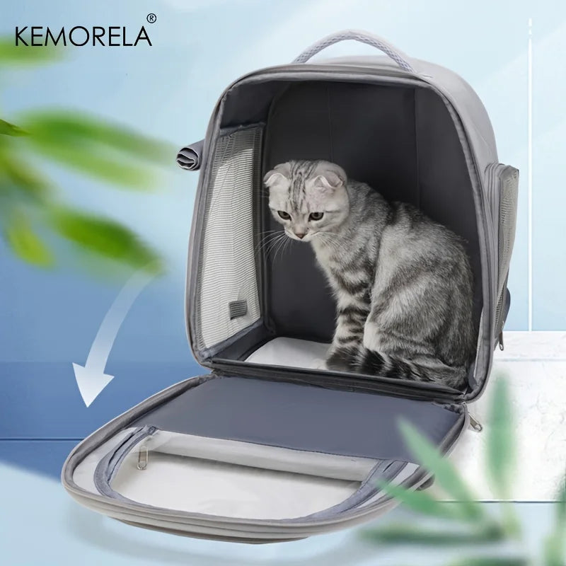 Breathable Mesh Pet Carrier Backpack for Dogs and Cats - alternate angle