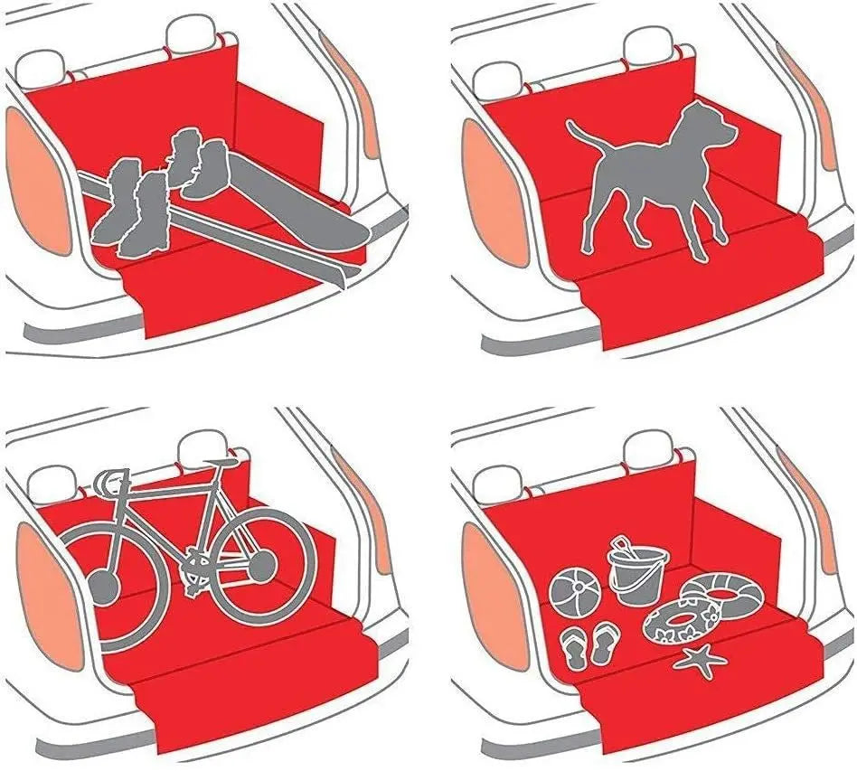 Waterproof Wear-Resistant Dog Car Seat Cover for SUVs - in use