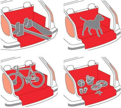 Waterproof Wear-Resistant Dog Car Seat Cover for SUVs - in use