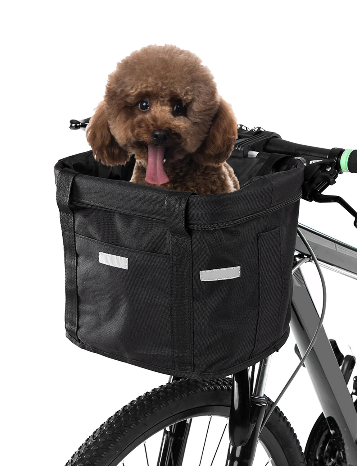Removable Bicycle Pet Carrier Basket for Dogs and Cats - lifestyle