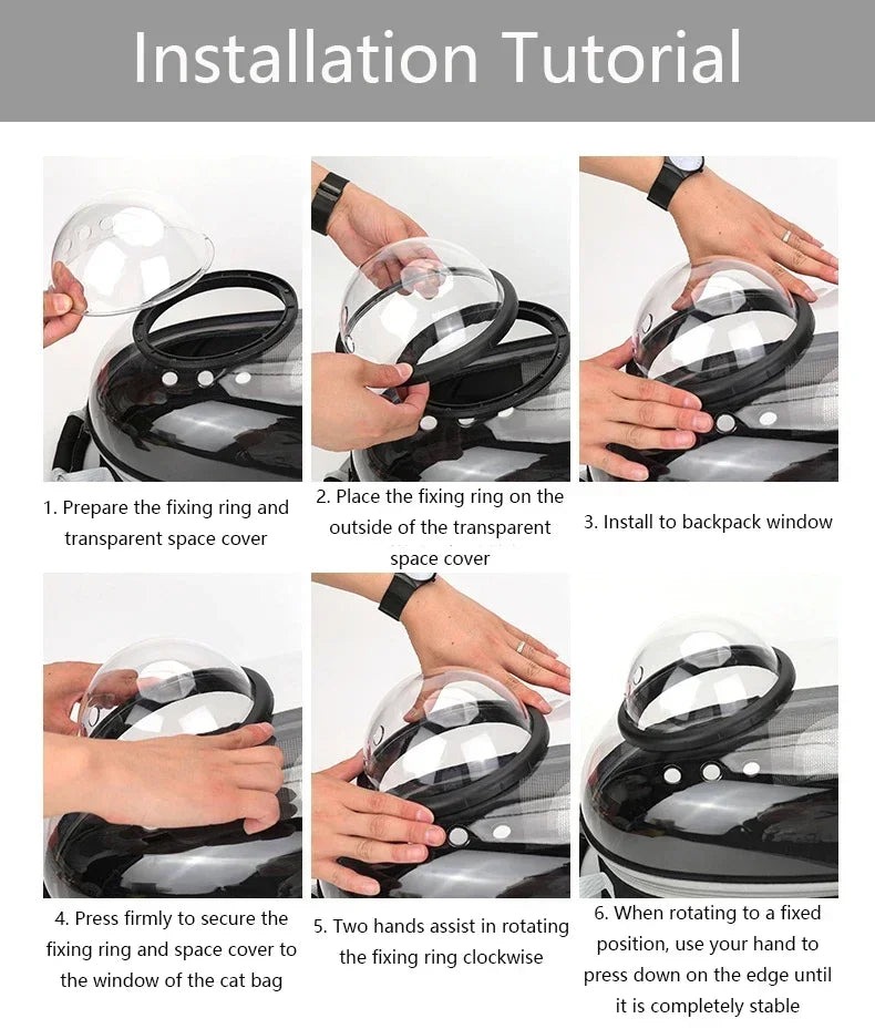 Transparent Bubble Capsule Pet Carrier Backpack - view 18