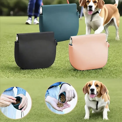 Portable Silicone Dog Treat Pouch for Training and Walks - alternate angle