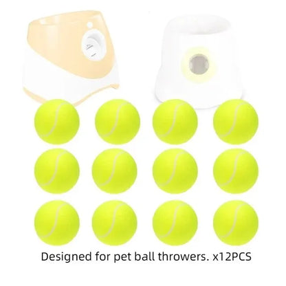 2-Inch Tennis Balls for Dogs (12 Pack, Launcher Compatible) - 12 tennis balls