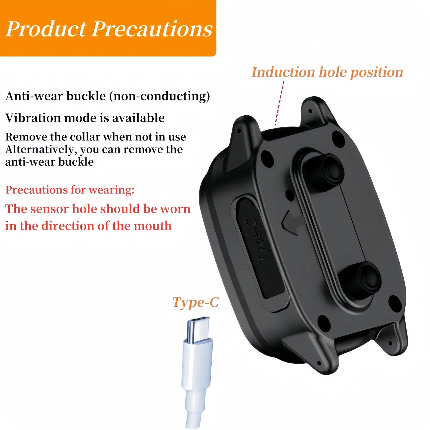 Waterproof Auto Anti-Barking Dog Collar (USB-C Rechargeable) - detail