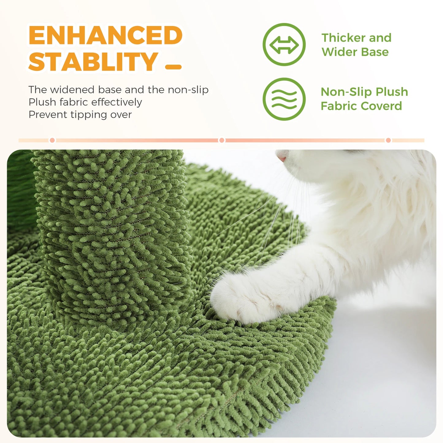 Cactus Cat Tree with Condo, Hammock and Toys - view 16