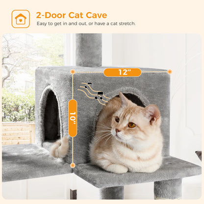 5-Level Cat Tree Tower for Large Cats with Hammock - view 11