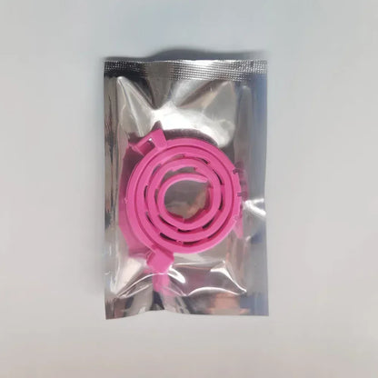 Adjustable Waterproof Plastic Dog Collar - without Box / 38cm for cat (Pink)