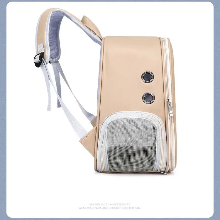 Foldable Transparent Pet Backpack for Cats and Small Dogs - view 21