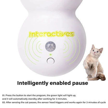 Whack-a-Worm Motion Activated Cat Toy - feature view