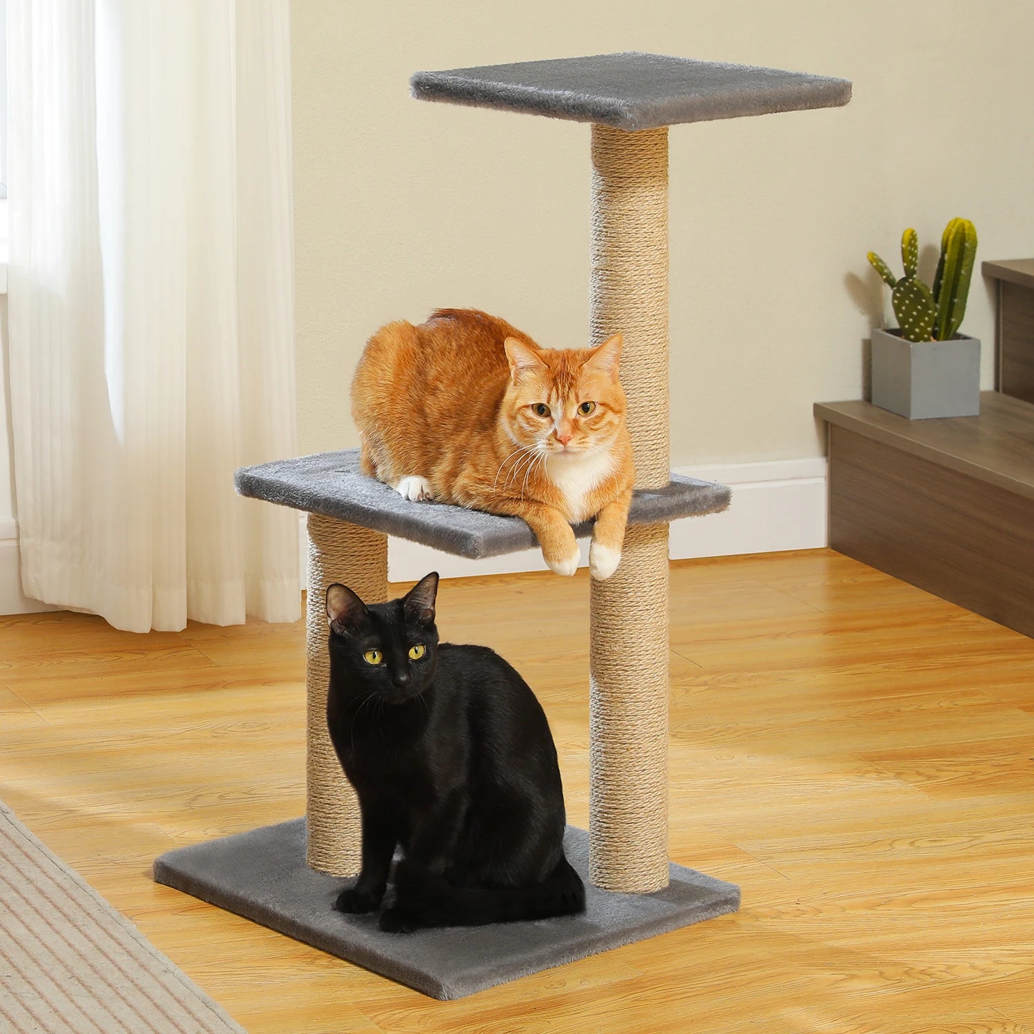 Cat Activity Tree with Hammock and Removable Perch - view 21