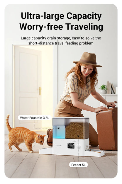 2-in-1 Automatic Pet Feeder and Water Fountain (8.5L) - view 15