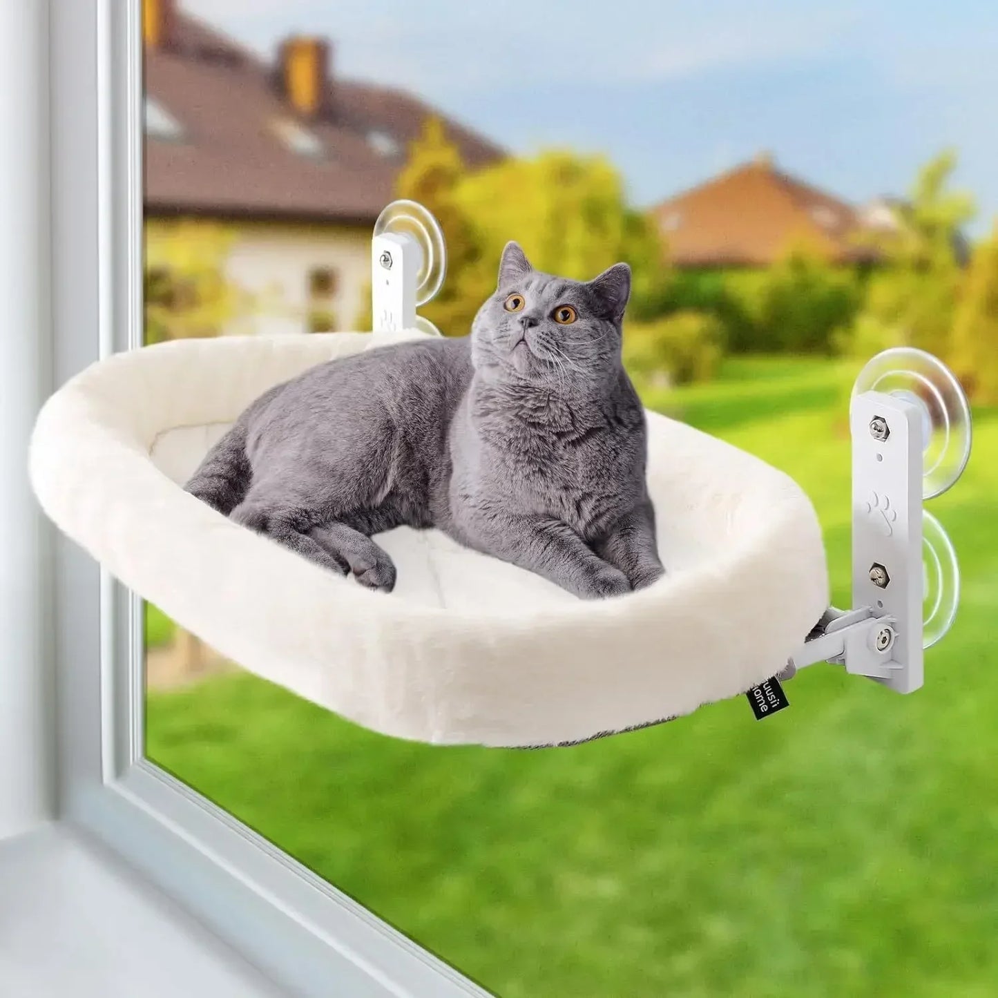 Winter Cat Window Hammock with Suction Cups - alternate angle