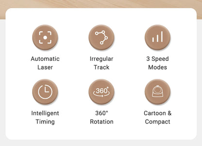 Automatic 360 Degree Laser Cat Toy - feature view