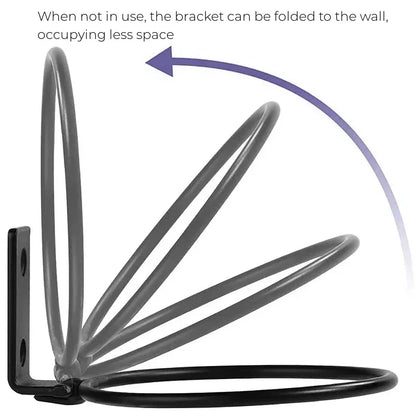 Wall-Mounted Elevated Pet Bowl with Stainless Steel Insert - in use