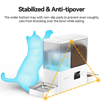 WiFi Smart Pet Feeder and Water Fountain (8.5L) - lifestyle