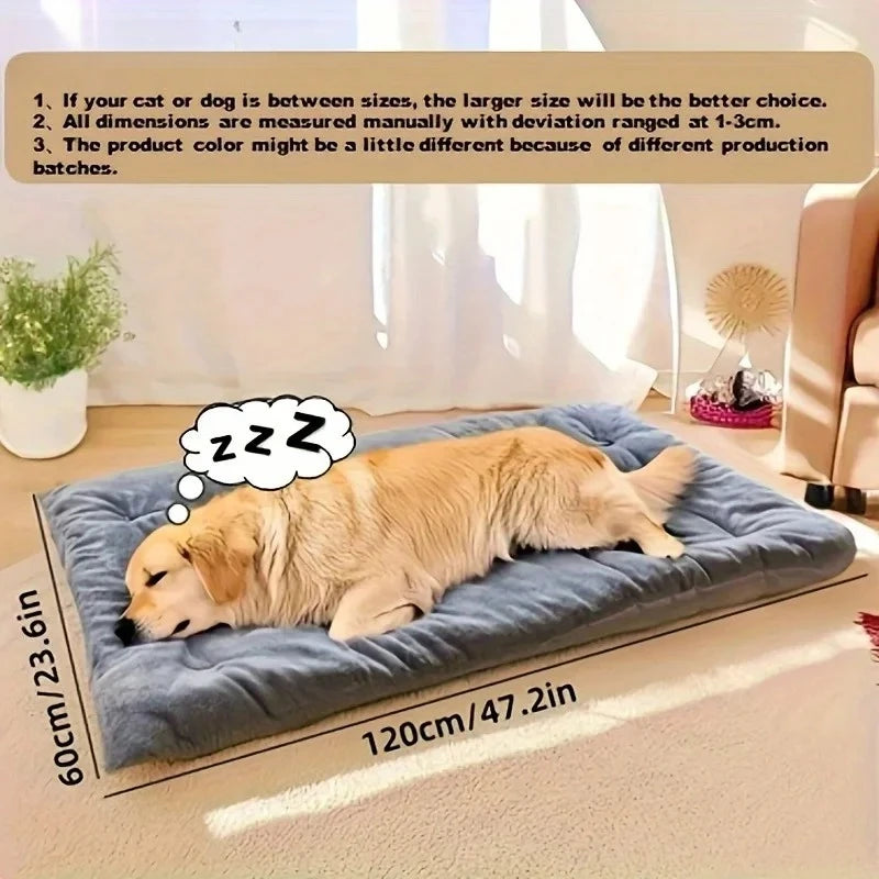 Large Plush Dog Sofa Bed and Crate Mat - lifestyle